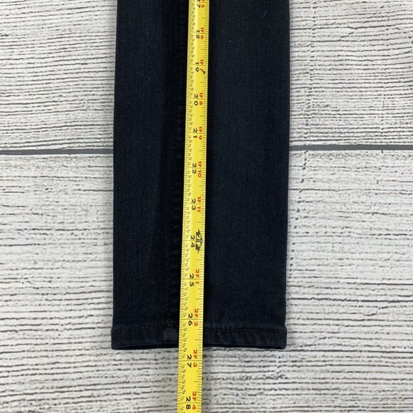 Express High Rise Legging Women Size 2 Short Distressed Denim Pants - Stretch - Picture 14 of 14